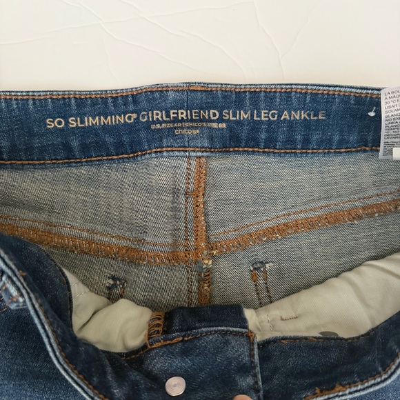 Chico’s SO Slimming Jeans Sequin Ankles size 4 Stretch - Picture 6 of 6